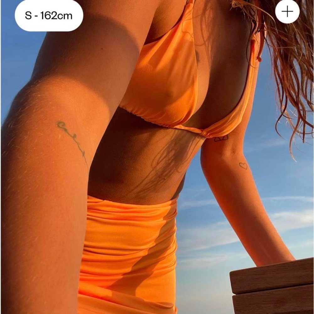 NEW Djerf Avenue Tangerine Swim Skirt - Picture 8 of 8